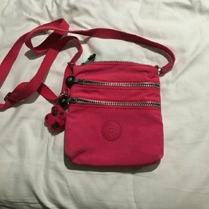 purse with monkey keychain
